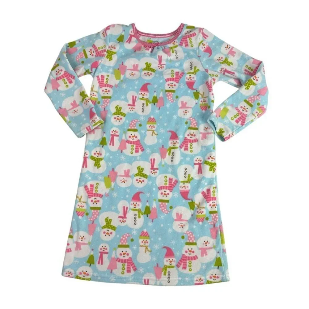 Girls Size Medium (7-8) Pajama Nightgown Bundle of 6 items